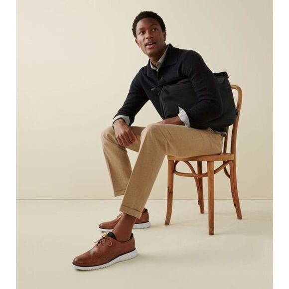 ✨Men's 2.ZERØGRAND Laser Wingtip Sz 9 Oxfords✨ - Picture 1 of 9